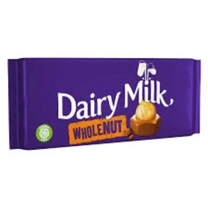 Cadbury Dairy Whole Nut 150g